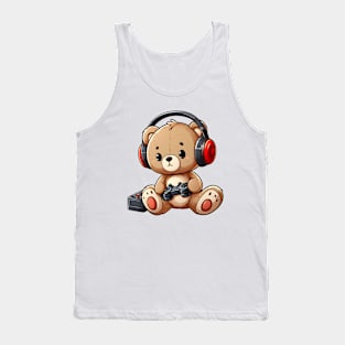 Cute Bear Gamer Kawaii Tank Top